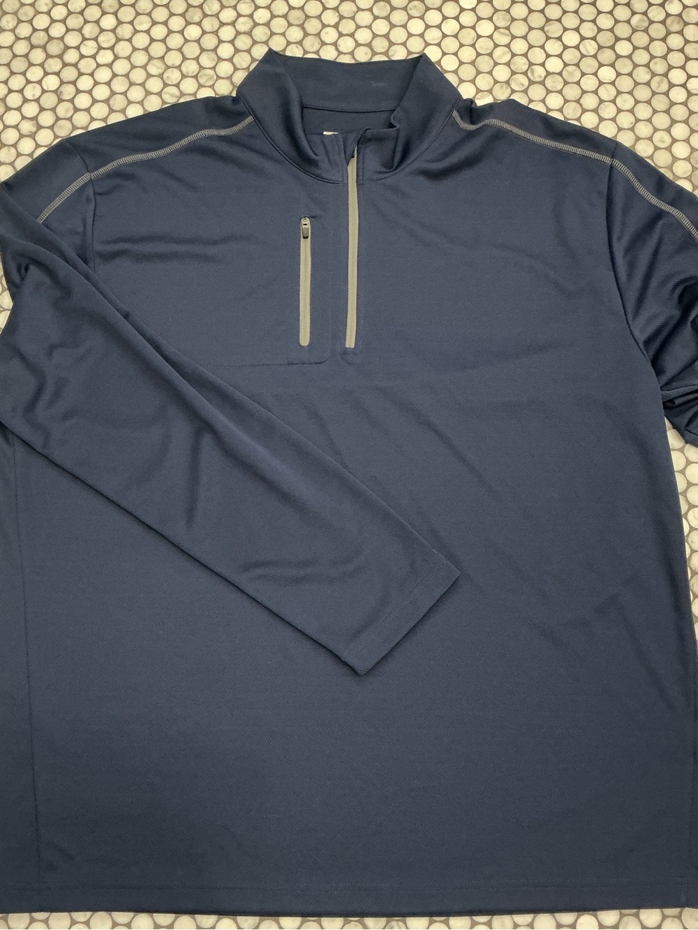 Callaway Golf Men’s 1/4 Zip Pullover Mock Neck Navy Blue Performance Size 3XL